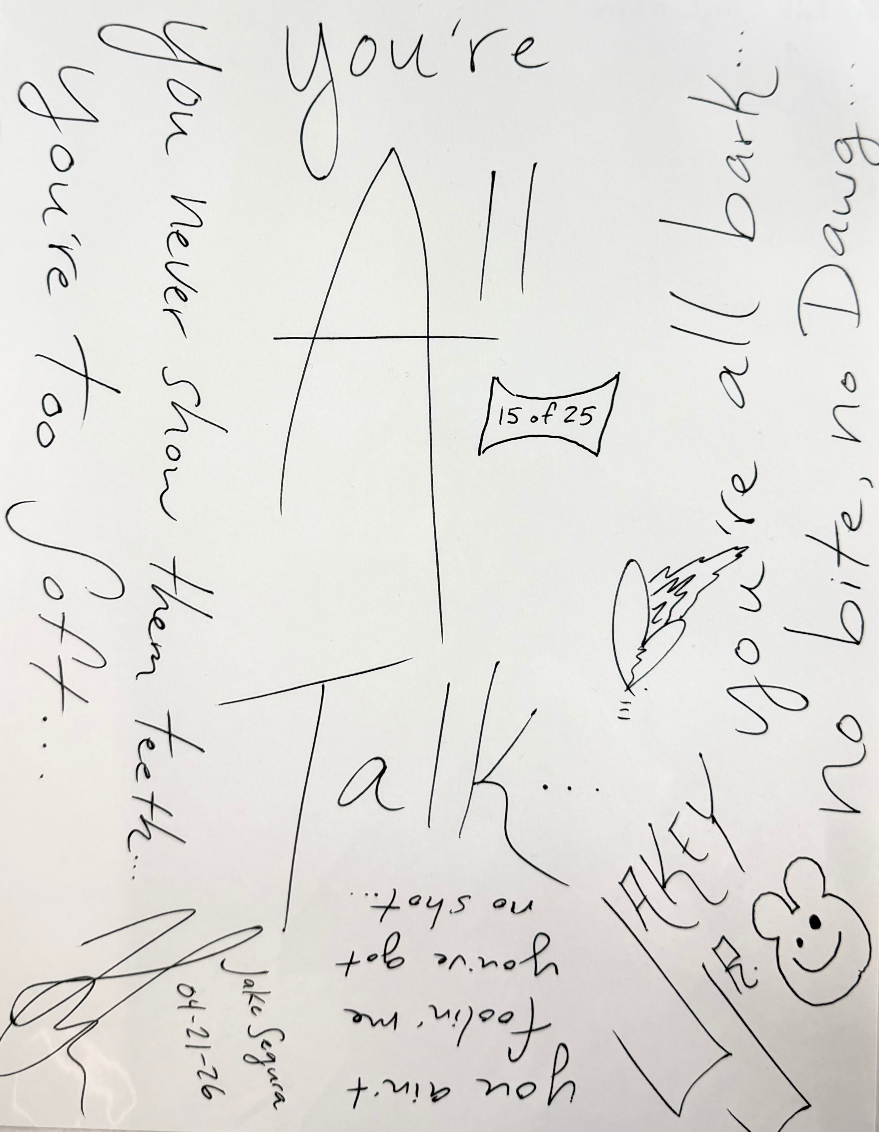 All Talk Lyric Sheet
