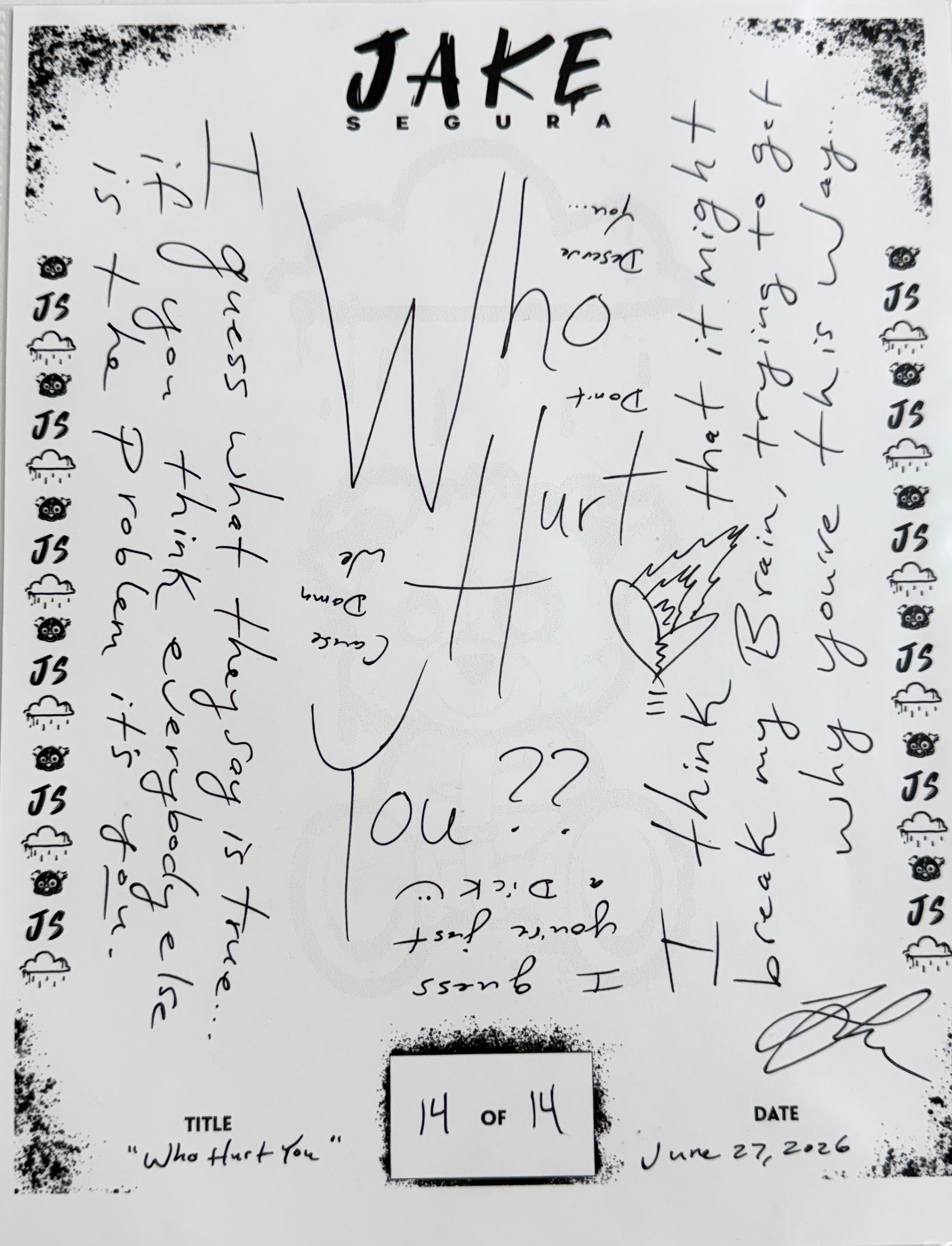 Who Hurt You Lyric Sheet